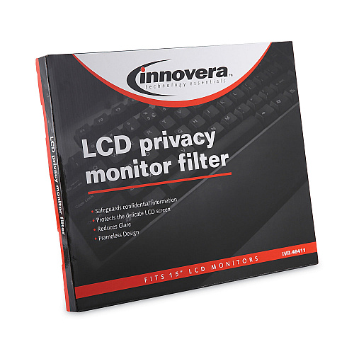 Innovera Premium Antiglare Blur Privacy Monitor Filter for 15" Flat Panel Monitor (IVR46411)