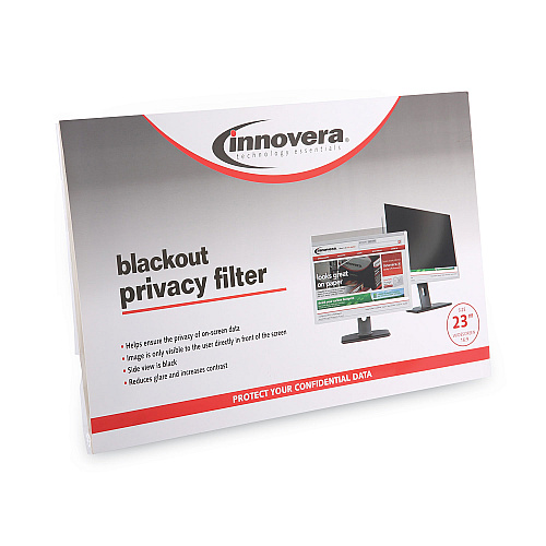 Innovera Blackout Privacy Filter for 23" Widescreen Flat Panel Monitor, 16:9 Aspect Ratio (IVRBLF23W9)