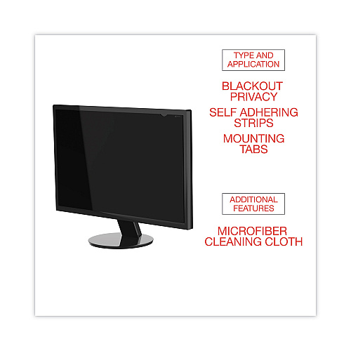 Innovera Blackout Privacy Filter for 27" Widescreen Flat Panel Monitor, 16:9 Aspect Ratio (IVRBLF27W)