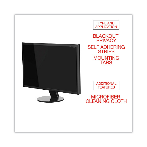 Innovera Blackout Privacy Filter for 30" Widescreen Flat Panel Monitor, 16:10 Aspect Ratio (IVRBLF30W)