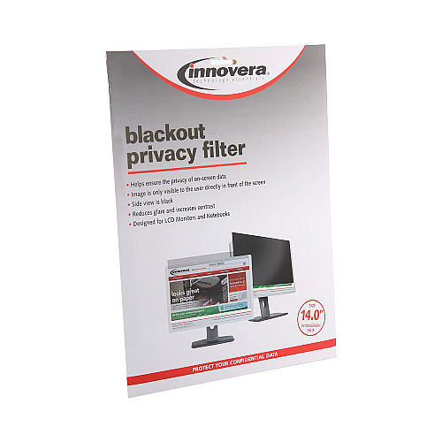 Innovera Blackout Privacy Filter for 14" Widescreen Laptop, 16:9 Aspect Ratio (IVRBLF140W)