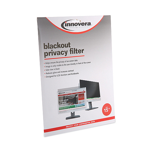 Innovera Blackout Privacy Filter for 15" Flat Panel Monitor/Laptop (IVRBLF150)