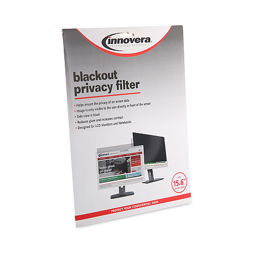 Innovera Blackout Privacy Filter for 15.6" Widescreen Laptop, 16:9 Aspect Ratio (IVRBLF156W)