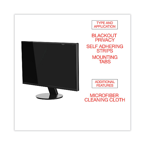 Innovera Blackout Privacy Filter for 17" Widescreen Flat Panel Monitor/Laptop, 16:10 Aspect Ratio (IVRBLF170W)