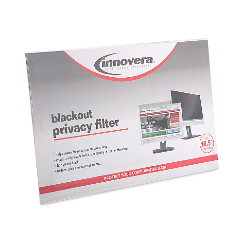 Innovera Blackout Privacy Filter for 18.5" Widescreen Flat Panel Monitor, 16:9 Aspect Ratio (IVRBLF185W)