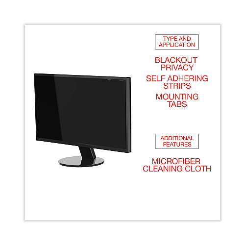 Innovera Blackout Privacy Filter for 18.5" Widescreen Flat Panel Monitor, 16:9 Aspect Ratio (IVRBLF185W)