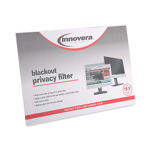 Innovera Blackout Privacy Monitor Filter for 19.5" Widescreen Flat Panel Monitor, 16:9 Aspect Ratio (IVRBLF195W)