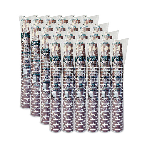 SOLO Thermoguard Insulated Paper Hot Cups, 24 oz, Steam Print, 600/Carton (DWTG24ST)