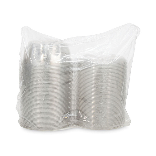 Dart Tamper-Resistant, Tamper-Evident Bowls with Dome Lid, 64 oz, 8.9" Diameter x 4"h, Clear, Plastic, 100/Carton (CTR64BD)