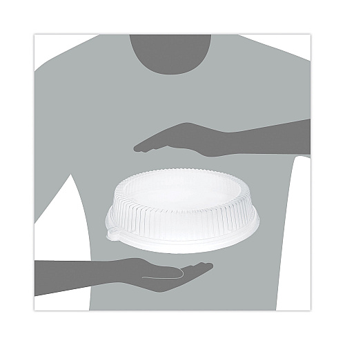 Dart Dome Covers, For 10" Disposable Plates, Clear, Plastic, 500/Carton (CL10P)