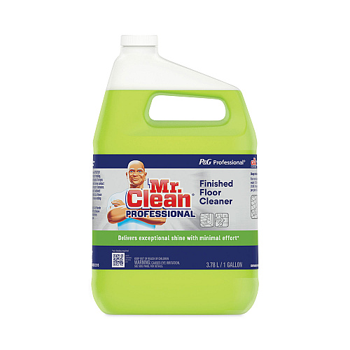 Mr. Clean Finished Floor Cleaner, Lemon Scent, 1 gal Bottle, 3/Carton (02621CT)