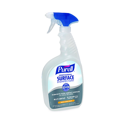 PURELL Professional Surface Disinfectant, Fresh Citrus, 32 oz Spray Bottle, 6/Carton (334206)