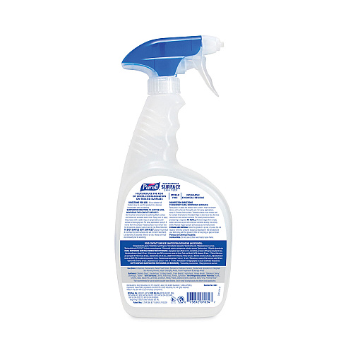 PURELL Foodservice Surface Sanitizer, Fragrance Free, 32 oz Capped Bottle with Spray Trigger Included in Carton, 6/Carton (334106CT)