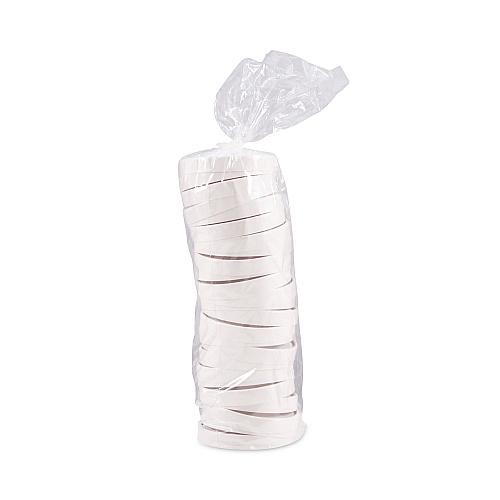 SOLO Spiral-Wound Paper Hot Cup Lids, Fits 16 oz Cups, White, 25/Sleeve, 20 Sleeves/Carton (CA16A)