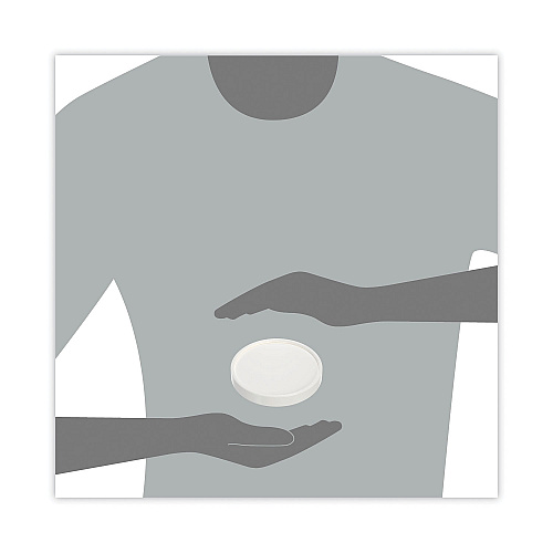 SOLO Spiral-Wound Paper Hot Cup Lids, Fits 16 oz Cups, White, 25/Sleeve, 20 Sleeves/Carton (CA16A)