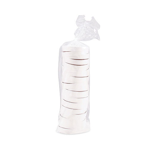 SOLO Paper Lids for Food Containers, For 16 oz Containers, Vented, 3.9" Diameter x 0.9"h, White, 25/Bag, 20 Bags/Carton (CH16A)