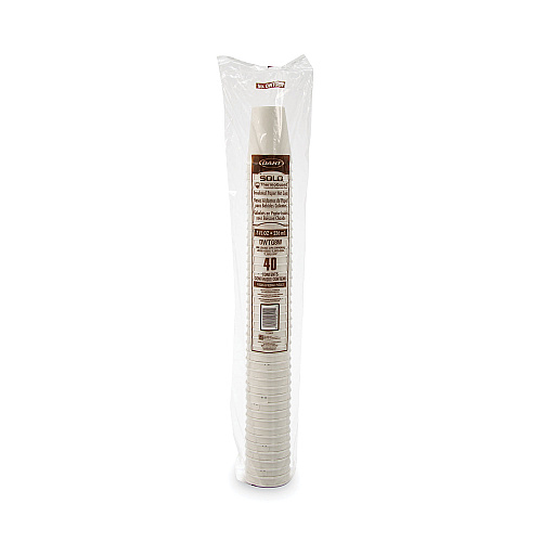SOLO Thermoguard Insulated Paper Hot Cups, 8 oz, White Sustainable Forest Print, 1,000/Carton (DWTG8WCT)