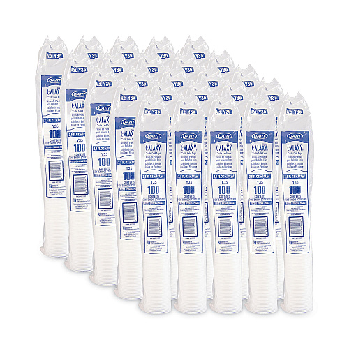 Dart High-Impact Polystyrene Cold Cups, 3.5 oz, Translucent, 100/Pack (Y35PK)