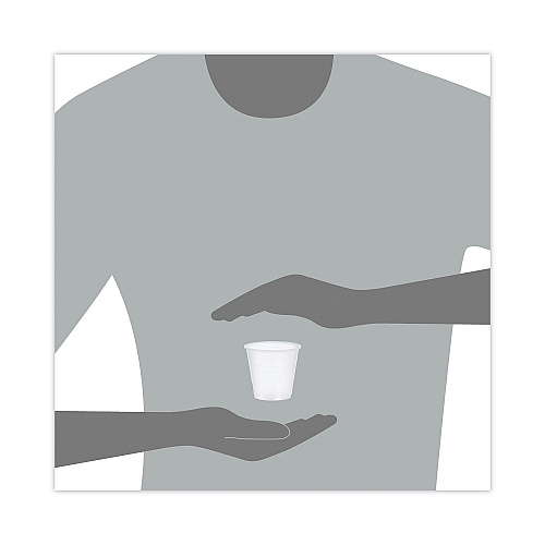 Dart High-Impact Polystyrene Cold Cups, 3.5 oz, Translucent, 100/Pack (Y35PK)