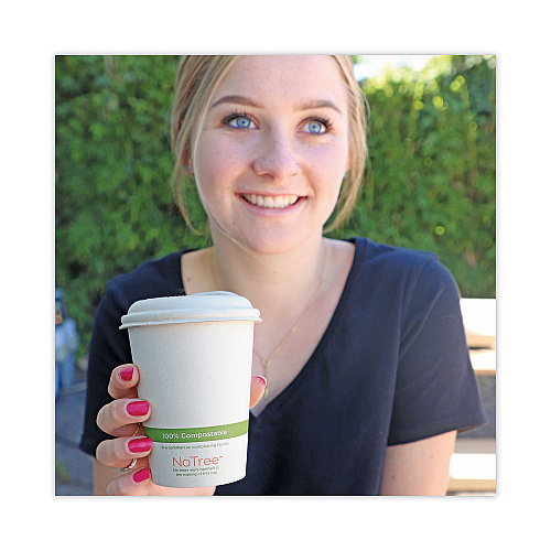 World Centric NoTree Paper Hot Cups, 12 oz, Natural, 1,000/Carton (CUSU12)