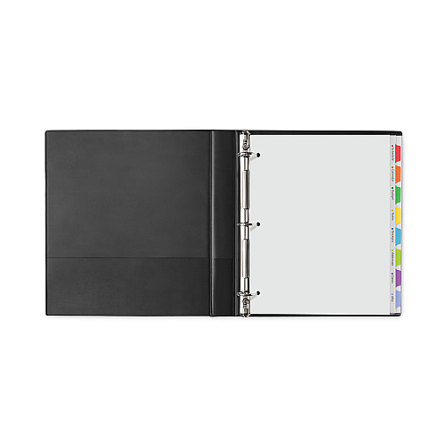 Avery Clear Easy View Plastic Dividers with Multicolored Tabs and Sheet Protector, 8-Tab, 11 x 8.5, Clear, 1 Set (16741)
