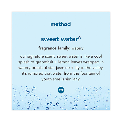 Method&reg; Gel Hand Wash, Sweet Water Scent, 12 oz. Pump Bottle 6 Bottles (00034CT)