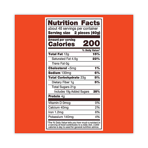 Reese's King Size Peanut Butter Cups, 2.8 oz Bar, 24 Bars/Carton (20901302)