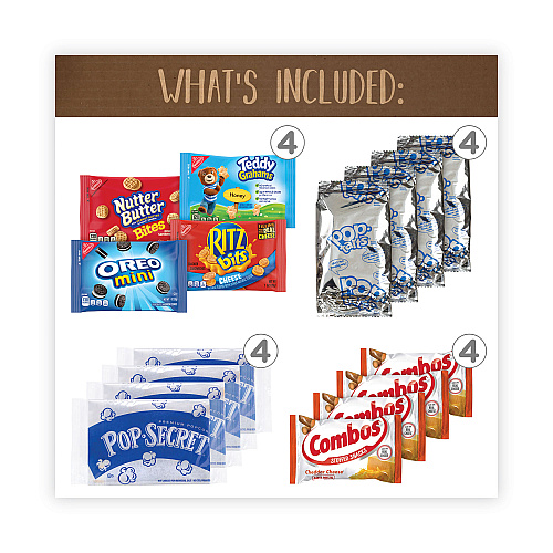 Snack Box Pros Quarantine Snack Box, 42 Assorted Snacks/Box, 5 lb Box (70000085)