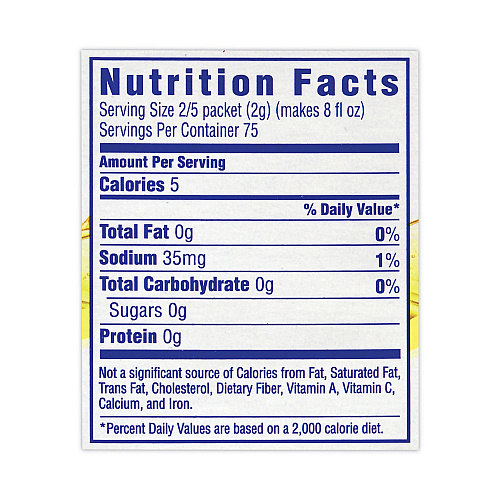 Crystal Light On-The-Go Sugar-Free Drink Mix, Lemonade, 0.17 oz Single-Serving Tubes, 30/Pack, 2 Packs/Carton (30700153)