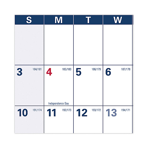 AT-A-GLANCE Academic Erasable Reversible Extra Large Wall Calendar, 48 x 32, White/Blue/Red, 12 Month (July to June): 2025 to 2026 (PM36AP28)
