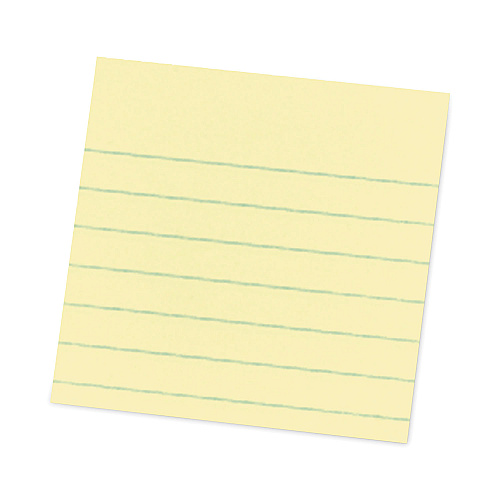 Post-it Pop-up Notes Refill, Note Ruled, 4" x 4", Canary Yellow, 90 Sheets/Pad, 5 Pads/Pack (R440YWSS)