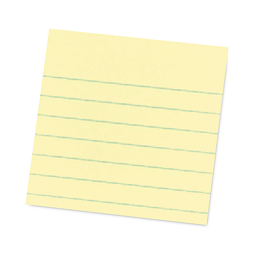 Post-it Pads in Canary Yellow, Note Ruled, 4" x 4", 90 Sheets/Pad, 4 Pads/Pack (70005166353)