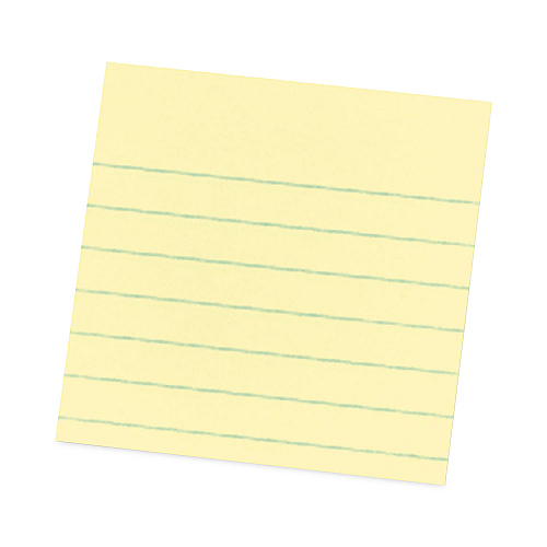 Post-it Pads in Canary Yellow, Cabinet Pack, Note Ruled, 4" x 4", 90 Sheets/Pad, 12 Pads/Pack (67512SSCP)