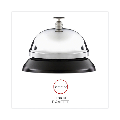 Universal Call Bell, 3.38" Diameter, Brushed Nickel (UNV10000)