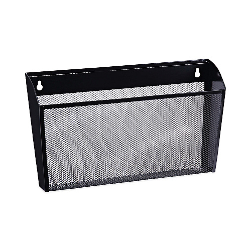 Universal Metal Mesh Wall File, Letter Size, 14" x 3.1" x 8.2", Black (UNV20026)