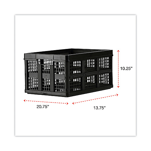Universal Filing/Storage Tote, Letter Files, 20.13" x 14.63" x 10.75", Black (UNV40015)