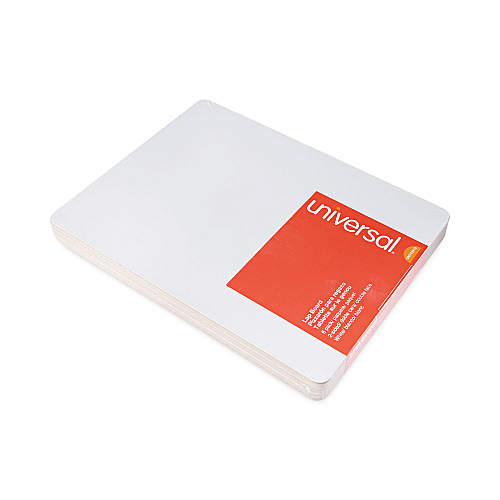 Universal Lap/Learning Dry-Erase Board, Unruled, 11.75 x 8.75, White Surface, 6/Pack (UNV43910)