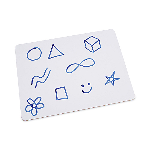 Universal Lap/Learning Dry-Erase Board, Unruled, 11.75 x 8.75, White Surface, 6/Pack (UNV43910)