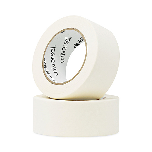 Universal General-Purpose Masking Tape, 3" Core, 48 mm x 54.8 m, Beige, 2/Pack (UNV51302)