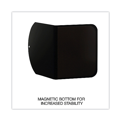 Universal Magnetic Bookends, 6 x 5 x 7, Metal, Black, 1 Pair (UNV54071)