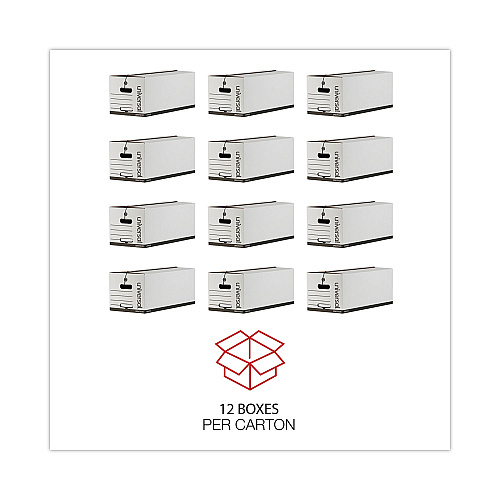 Universal Deluxe Quick Set-up String-and-Button Boxes, Letter Files, White, 12/Carton (UNV75121)