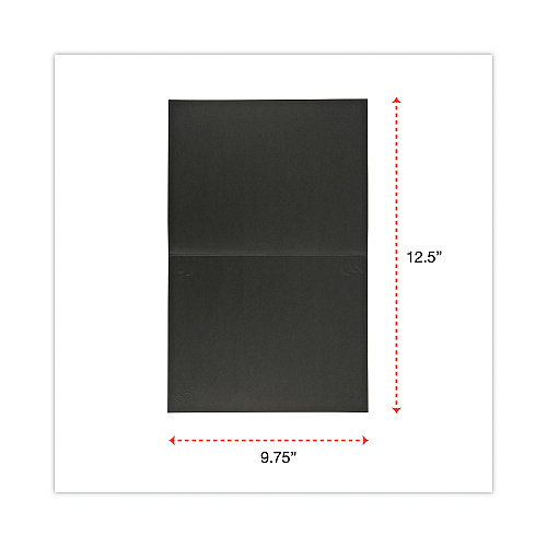 Universal Certificate/Document Cover, 8.5 x 11; 8 x 10; A4, Black, 6/Pack (UNV76895)