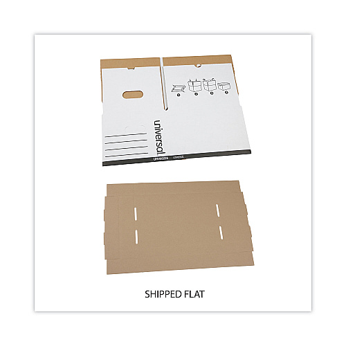 Universal Professional-Grade Heavy-Duty Storage Boxes, Letter/Legal Files, White, 12/Carton (UNV95225)