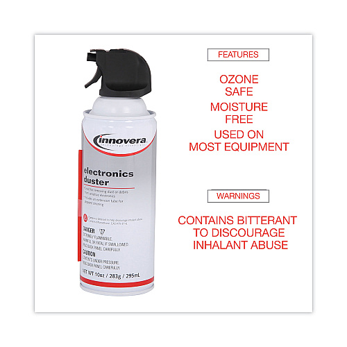 Innovera Compressed Air Duster Cleaner, 10 oz Can (IVR10010)