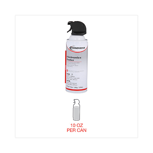 Innovera Compressed Air Duster Cleaner, 10 oz Can (IVR10010)