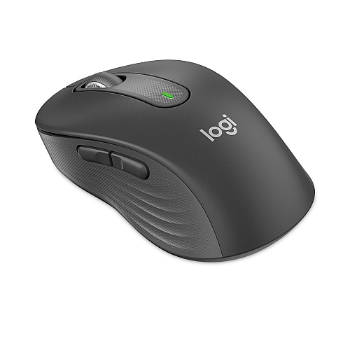 Logitech Signature M650 for Business Wireless Mouse, Large, 2.4 GHz Frequency, 33 ft Wireless Range, Right Hand Use, Graphite (910006346)