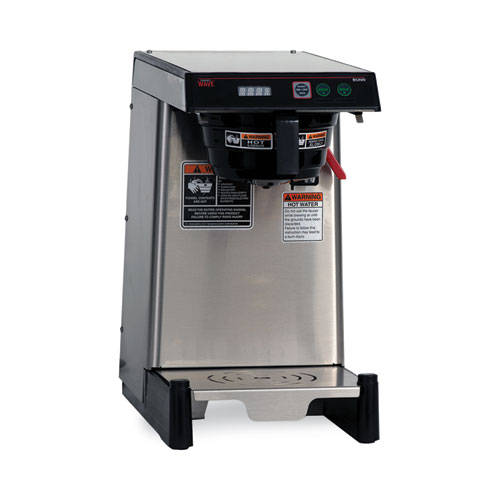 BUNN WAVE15-APS Low Profile Automatic Airpot Coffee Brewer, 12-Cup, Gray/Stainless Steel (399000005)