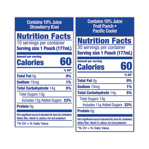 Capri Sun Fruit Juice Pouches Variety Pack, 6 oz, 40 Pouches/Carton (22000593)