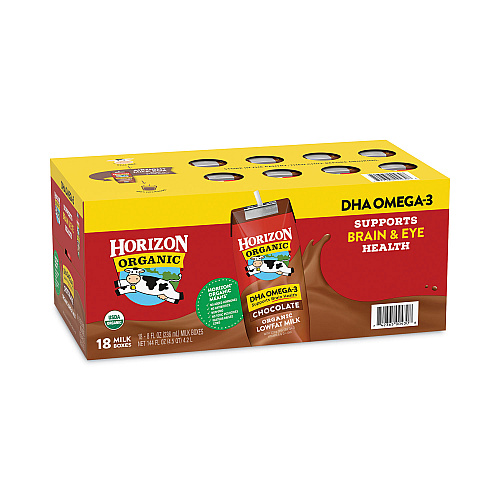 Horizon Organic Low Fat Milk, Chocolate, 8 oz, 18/Carton (22000536)