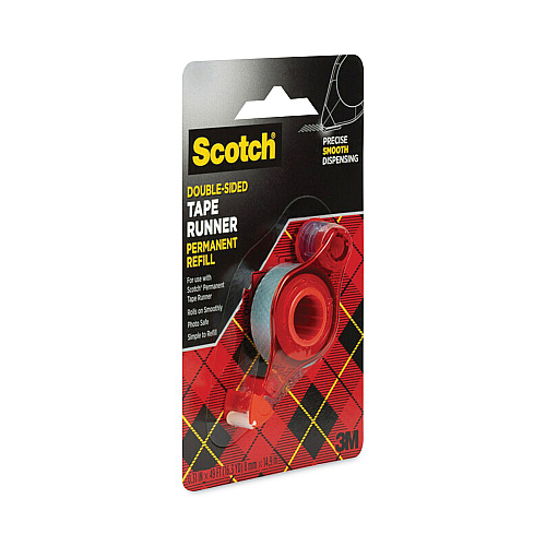Refill for the Redesigned Scotch 6055 Tape Runner Dispenser, 0.31" x 49 ft, Dries Clear (6055R)